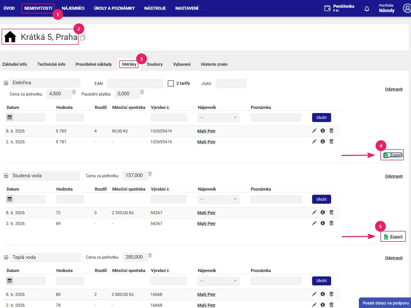 Aplikace Repilot: export přehledů měřáků a statistik do Excelu